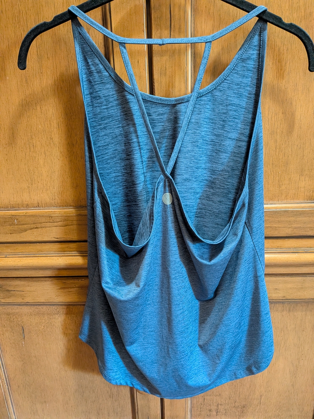 Threads 4 Thought Blue Strappy Open-Back Performance Tank